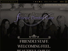 Tablet Screenshot of finessedentalcare.com